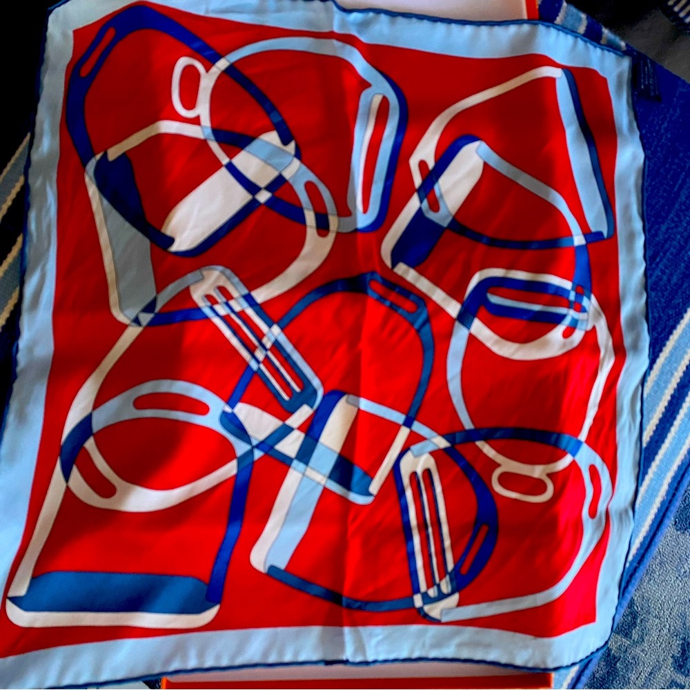 Beautiful Hermès scarf never been worn. In original box.